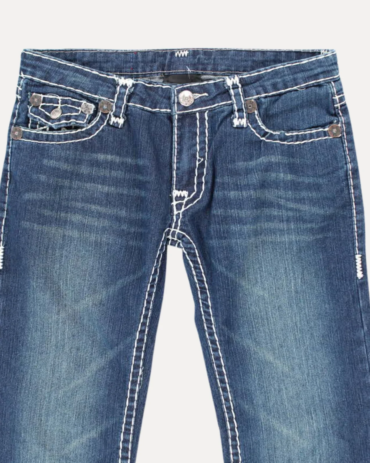 Heritage Stitch Straight Jeans - Image 3